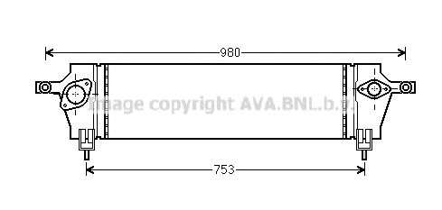 Интеркулер AVA QUALITY COOLING DNA4333