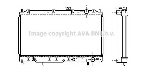 Радиатор, охлаждение двигателя AVA QUALITY COOLING MT2143