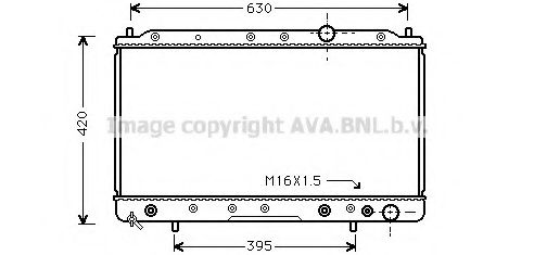 Радиатор, охлаждение двигателя AVA QUALITY COOLING MTA2083