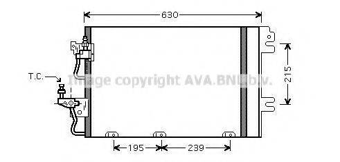 Конденсатор, кондиционер AVA QUALITY COOLING OL5366D