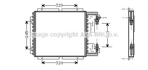 Конденсатор, кондиционер AVA QUALITY COOLING RT5187