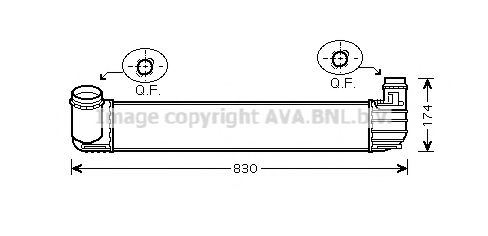 Интеркулер AVA QUALITY COOLING RTA4411