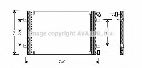 Конденсатор, кондиционер AVA QUALITY COOLING RTA5234