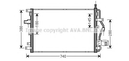 Конденсатор, кондиционер AVA QUALITY COOLING VOA5158D