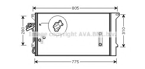 Конденсатор, кондиционер AVA QUALITY COOLING VWA5244D