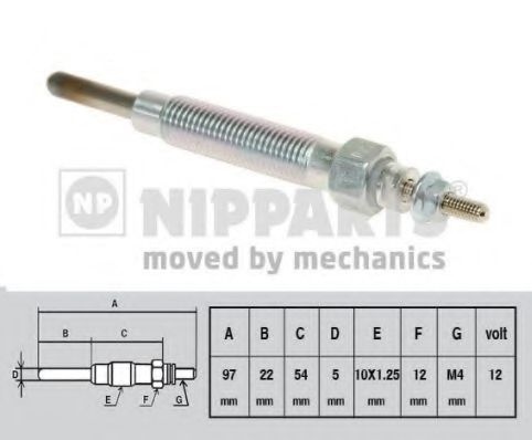 Свеча накаливания NIPPARTS J5710500