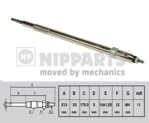 Свеча накаливания NIPPARTS J5711027