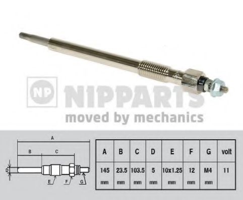 Свеча накаливания NIPPARTS J5719012