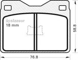 Комплект тормозных колодок, дисковый тормоз MGA 136