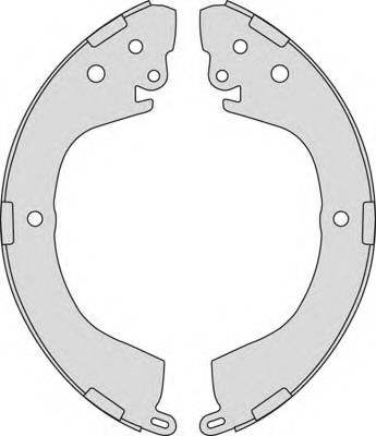 Комплект тормозных колодок MGA M877