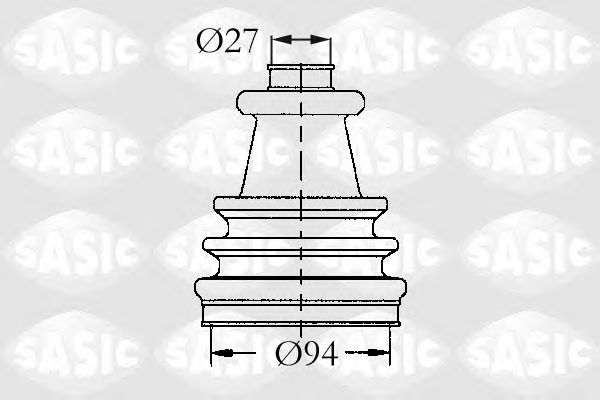 Комплект пылника, приводной вал SASIC 4003417