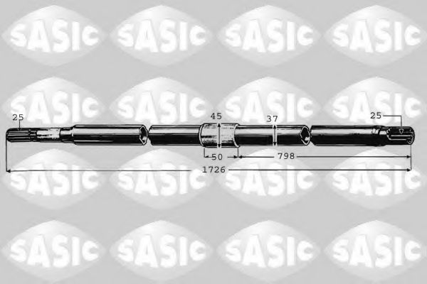 Приводной вал SASIC 8012472