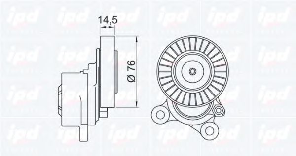 Натяжная планка, поликлиновой ремень IPD 153274