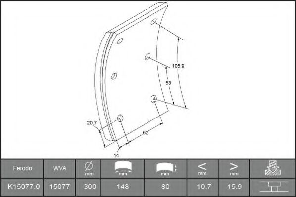 Комплект тормозных башмаков, барабанные тормоза BERAL 1507716000015418