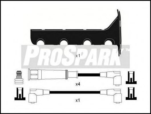 Комплект проводов зажигания STANDARD OES511T