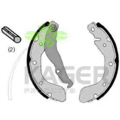 Комплект тормозных колодок KAGER 340252