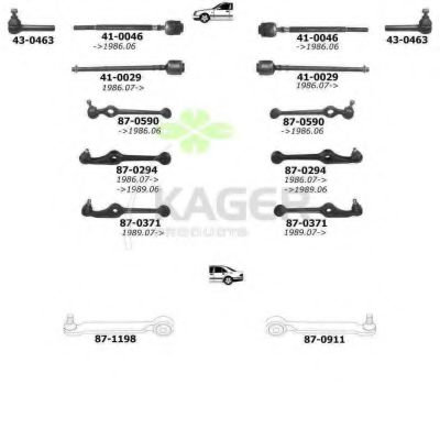 Подвеска колеса KAGER 800679