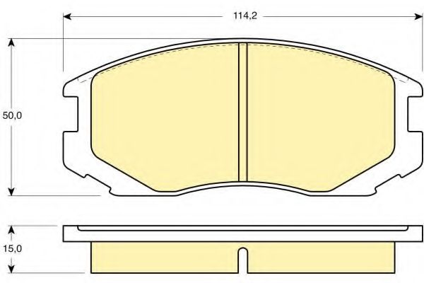 Комплект тормозных колодок, дисковый тормоз GIRLING 6130469