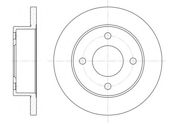 Тормозной диск KAWE 6012 00