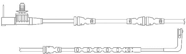 Сигнализатор, износ тормозных колодок KAWE WS0325A
