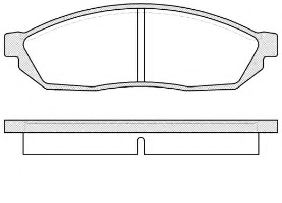 Комплект тормозных колодок, дисковый тормоз KAWE 0111 00