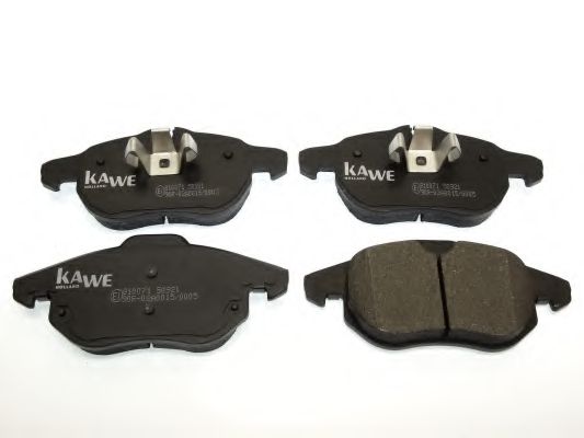Комплект тормозных колодок, дисковый тормоз KAWE 810071