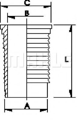 Гильза цилиндра MAHLE ORIGINAL C76060