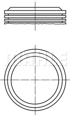 Поршень MAHLE ORIGINAL 039 59 00