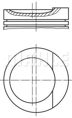 Поршень MAHLE ORIGINAL 034 79 02