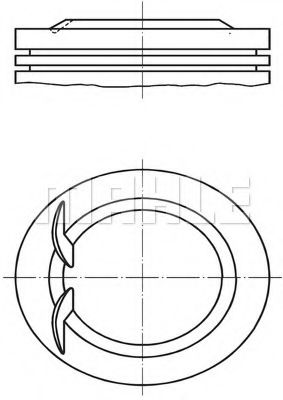 Поршень MAHLE ORIGINAL 008 89 01