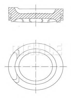 Поршень MAHLE ORIGINAL 034 01 01