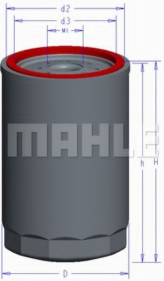 Масляный фильтр MAHLE ORIGINAL OC 608