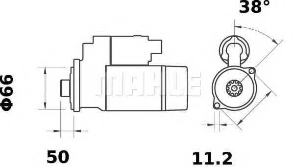 Стартер MAHLE ORIGINAL MS 125