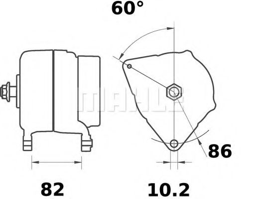 Генератор MAHLE ORIGINAL MG 227
