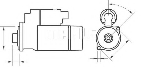 Стартер MAHLE ORIGINAL IS1015