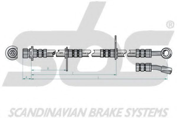 Тормозной шланг sbs 1330859941