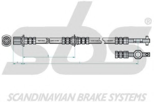 Тормозной шланг OJD (QUICK BRAKE) 50962