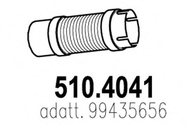 Гофрированная труба, выхлопная система ASSO 5104041
