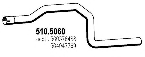 Труба выхлопного газа ASSO 510.5060