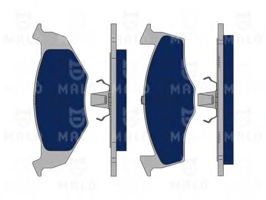 Комплект тормозных колодок, дисковый тормоз MALÒ 1050091