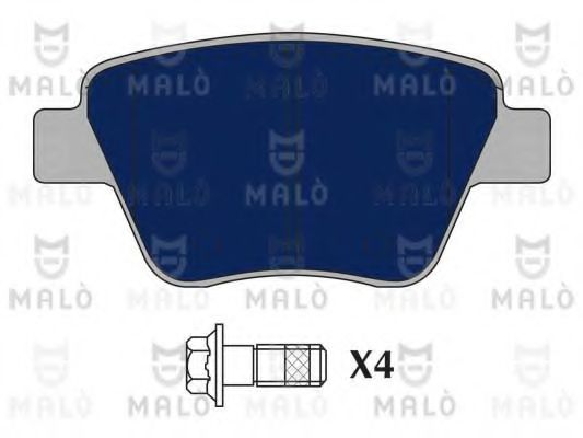 Комплект тормозных колодок, дисковый тормоз MALÒ 1051082