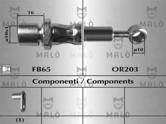 Тормозной шланг MALÒ 80859