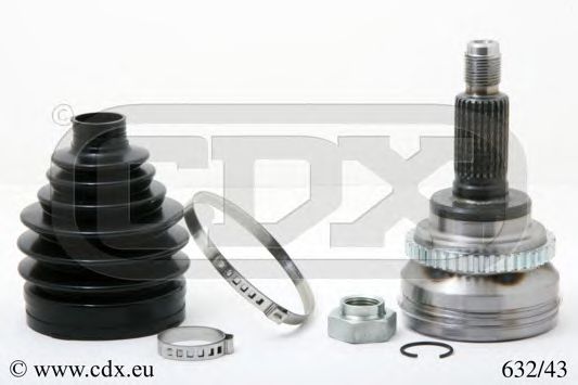 Шарнирный комплект, приводной вал CDX 632/43