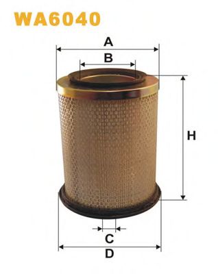 Воздушный фильтр WIX FILTERS WA6040