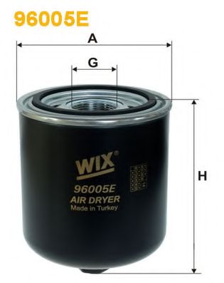 Осушитель воздуха, пневматическая система WIX FILTERS 96005E