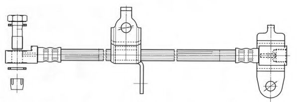 Тормозной шланг CEF 512358