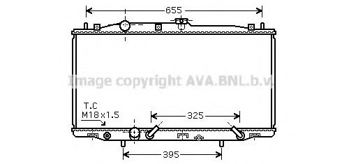 Радиатор, охлаждение двигателя PRASCO HD2183