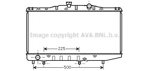 Радиатор, охлаждение двигателя KAGER 311942