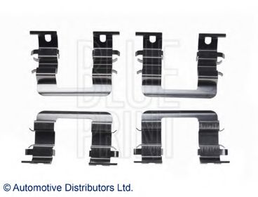 Комплектующие, колодки дискового тормоза BLUE PRINT ADG048604