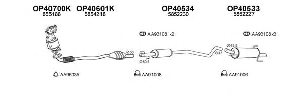 Система выпуска ОГ VENEPORTE 400305